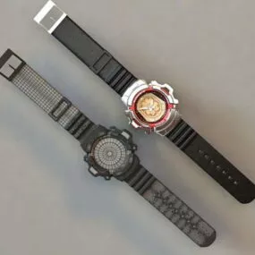 Two G-shock Watch 3d model