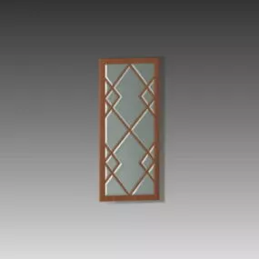 Garage Wood Door Window Inserts 3d model