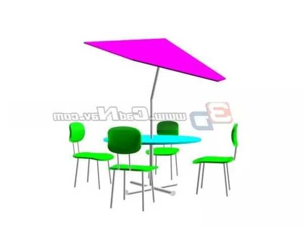 Plastic Furniture For Garden 3d model Plastic Furniture For Garden 3d model
