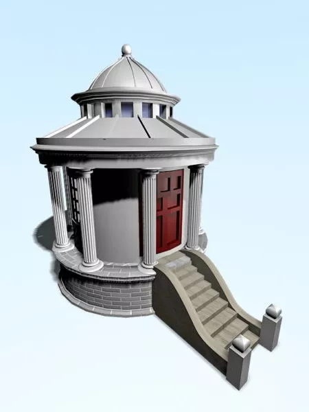 Building Garden Summer House 3d model Building Garden Summer House 3d model