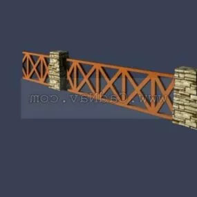 Garden Fence Design 3d model