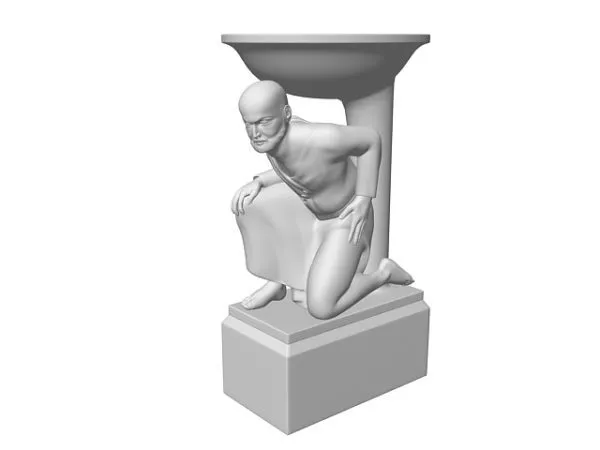 Water Fountain Antique Architecture 3d model