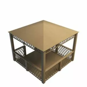 Garden Wood Gazebo 3d model