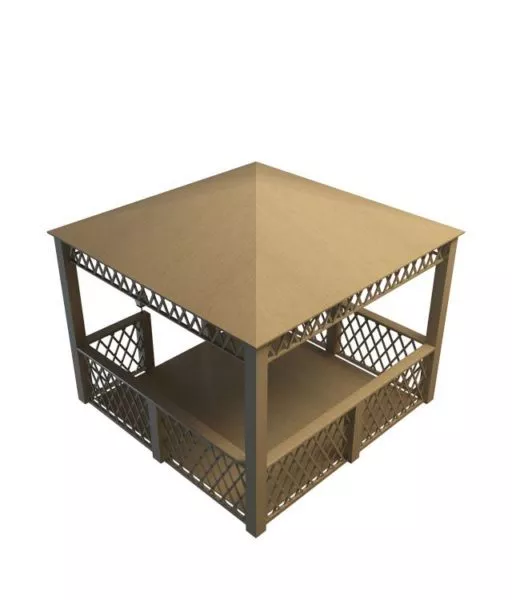 Chinese Pavilion Ancient Structural 3d model