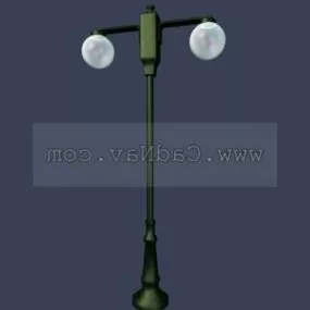Garden Light Design Double Lamps 3d model