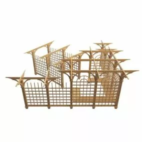 Garden Pergola Decoration 3d model