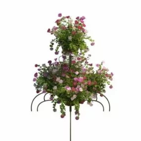 Outdoor Garden Planter Stand 3d model