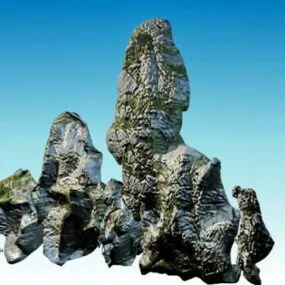 Outdoor Garden Rockery 3d model