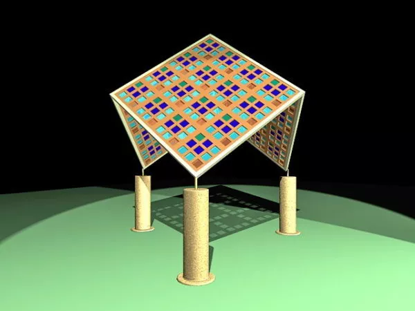 Chinese Garden Pavilion Traditional Architecture 3d model