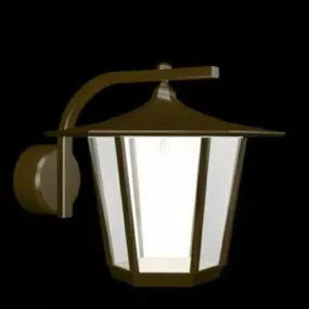 Garden Metal Wall Lantern Light 3d model