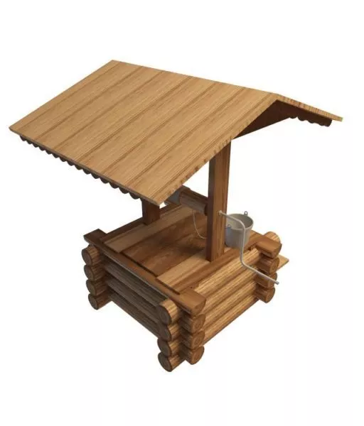 Vintage Water Well 3d model