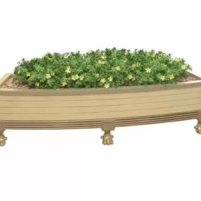Garden Wood Flower Landscape Plant 3d model