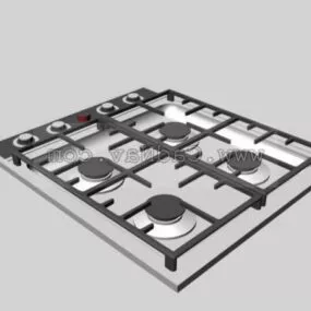 Kitchen Gas Hob Equipment 3d model
