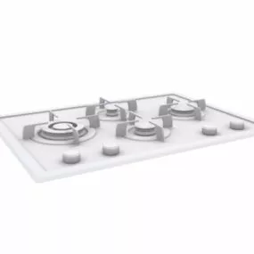 Modern Kitchen Gas Stove Burner 3d model