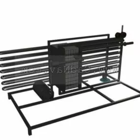Industrial Gas Transmission Pipeline 3d model