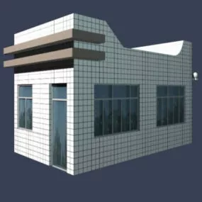 Gate House Entrance Design 3d model