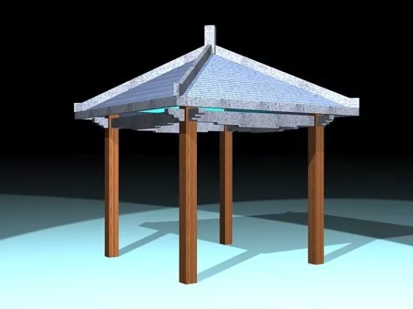 Old Gazebo For Home 3d model Old Gazebo For Home 3d model