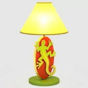 Gecko Decor Table Lamp 3d model