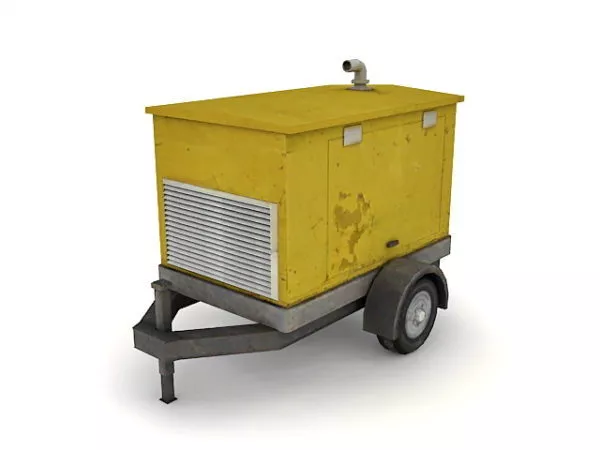 Generator Trailer Vehicle 3d model Generator Trailer Vehicle 3d model