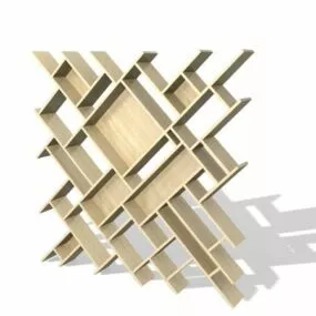 Wood Partition Panel 3d model