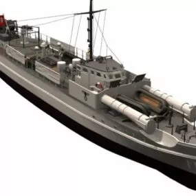 Watercraft German E Boat 3d model