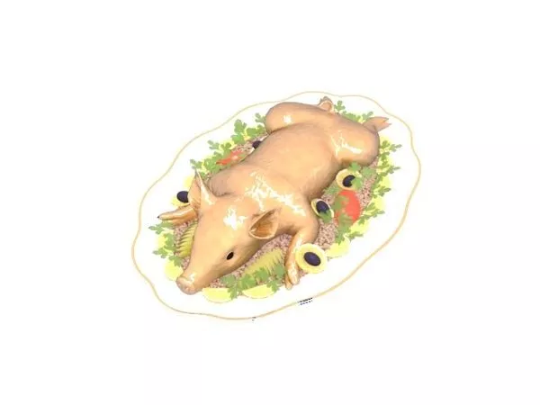 Cute Pig Low Poly 3d model