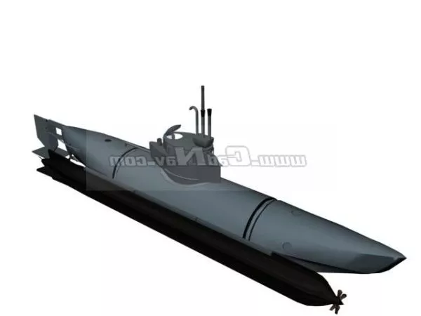 Nuclear Powered Attack Submarine 3d model