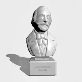 Antique Giuseppe Verdi Bust 3d model