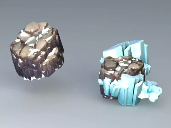 Landscape Glacial Snow Field 3d model Landscape Glacial Snow Field 3d model