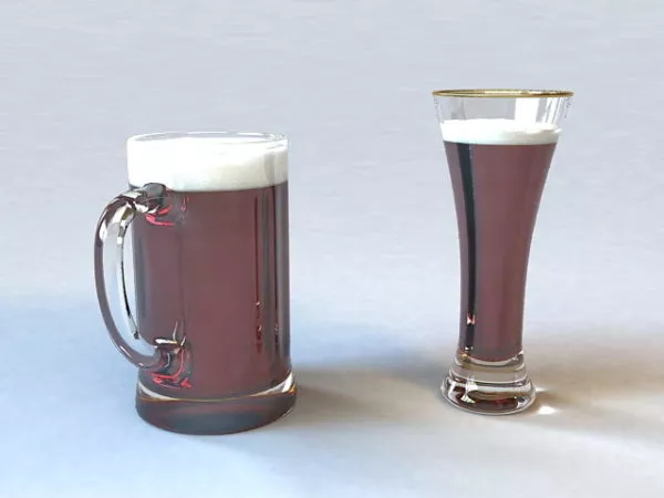 Coffee Mug Red Color 3d model