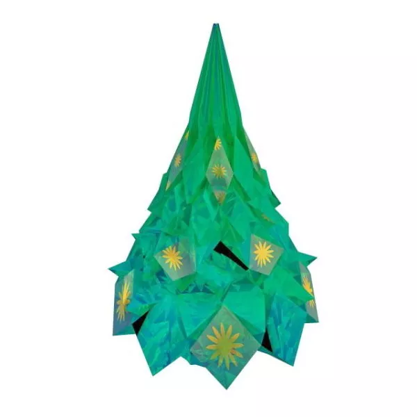 Christmas Top Cone Tree Decoration 3d model Christmas Top Cone Tree Decoration 3d model