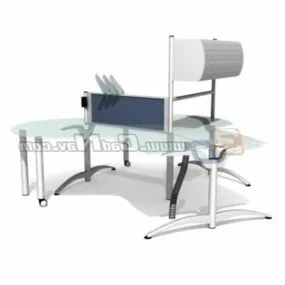 Office Furniture Workstation Partition 3d model