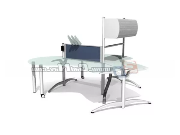 Screen Divider Frame Chinese Pattern 3d model