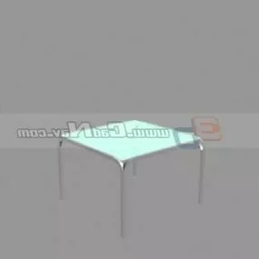 Small Glass Tea Table 3d model