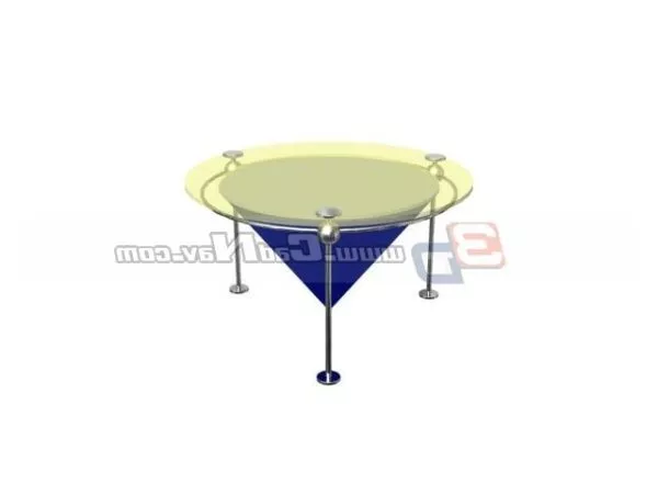 Glass Top Cone Table Furniture 3d model Glass Top Cone Table Furniture 3d model