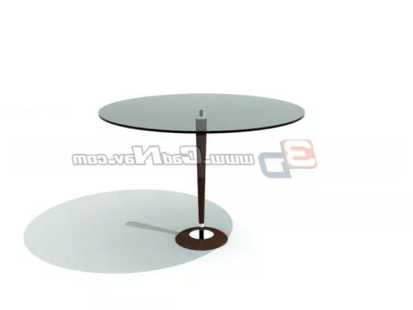 Glass Top Round Bar Table Furniture 3d model Glass Top Round Bar Table Furniture 3d model