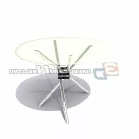 Glass Top Coffee Table Furniture 3d model