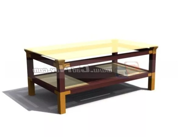 Glass Top Tea Table Furniture 3d model Glass Top Tea Table Furniture 3d model