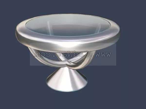 Furniture Glass Metal Dining Table 3d model Furniture Glass Metal Dining Table 3d model