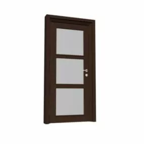 Furniture Glass Bathroom Entry Door 3d model