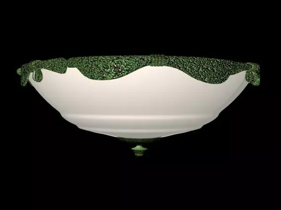 Bowl With Fruit On Wooden Tray 3d model