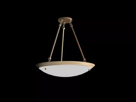 Glass Bowl Old Home Light Fixture 3d model Glass Bowl Old Home Light Fixture 3d model