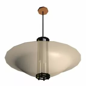 Dinning Room Glass Bowl Pendant Lamp 3d model