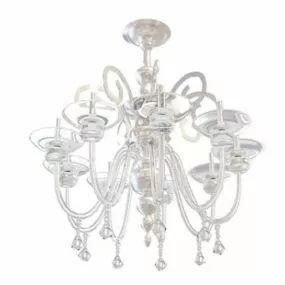 Elegant Design Brass Chandelier 3d model