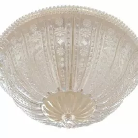 Antique Glass Shade Ceiling Lighting 3d model