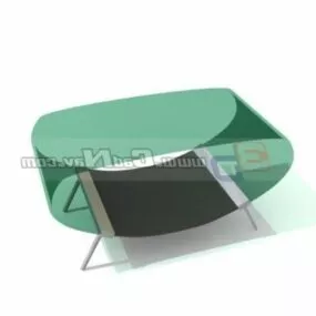 Glass Coffee Table Design 3d model