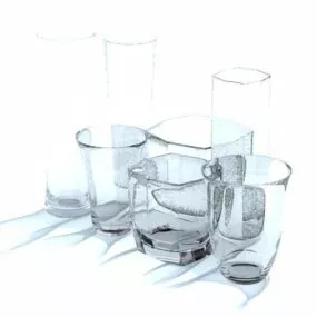 Dinning Glass Collections 3d model