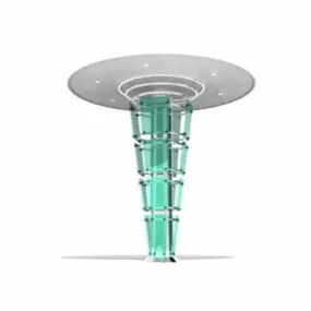 Glass Column Lights Lamp 3d model
