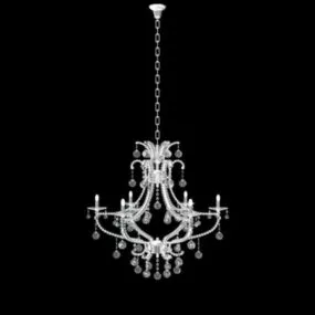 Glass Decorative Crystal Chandelier 3d model