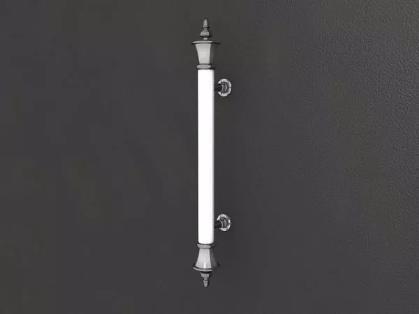 Vintage Iron Door Handle Hardware 3d model